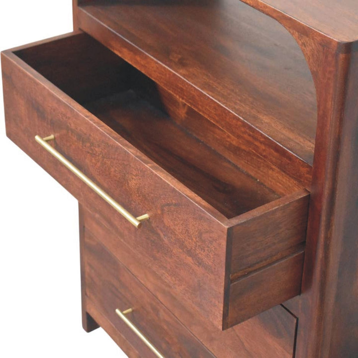 Arched Edge 3 Drawer Chest