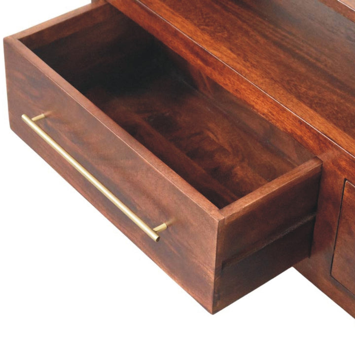 Arched Edge 2 Drawer Media Unit