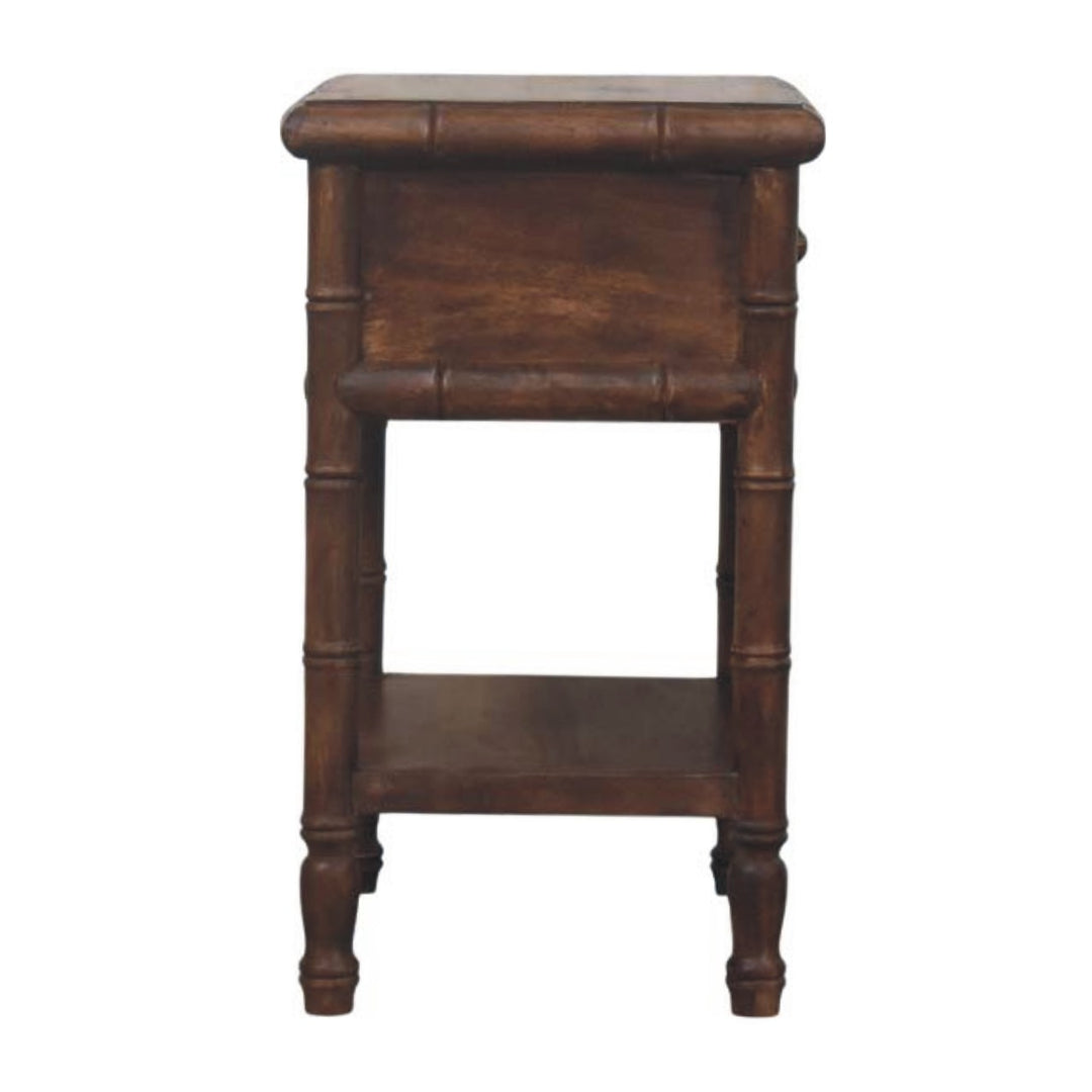 Bamboo Carved Bedside Table
