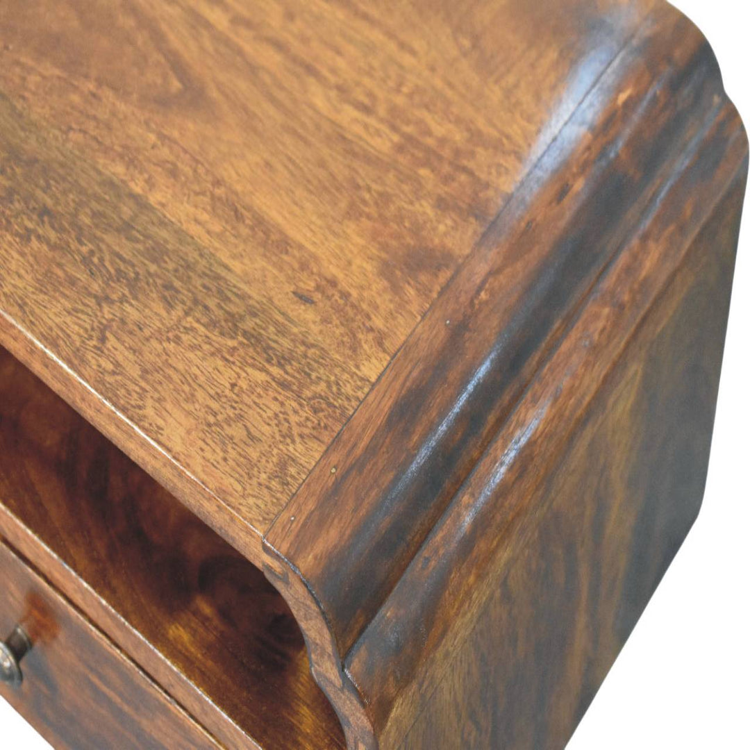 Avora Wall-Mounted Chestnut Bedside