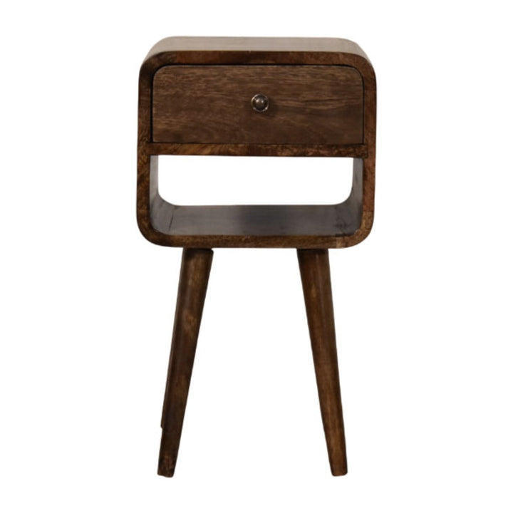 Rounded Open Shelf Bedside