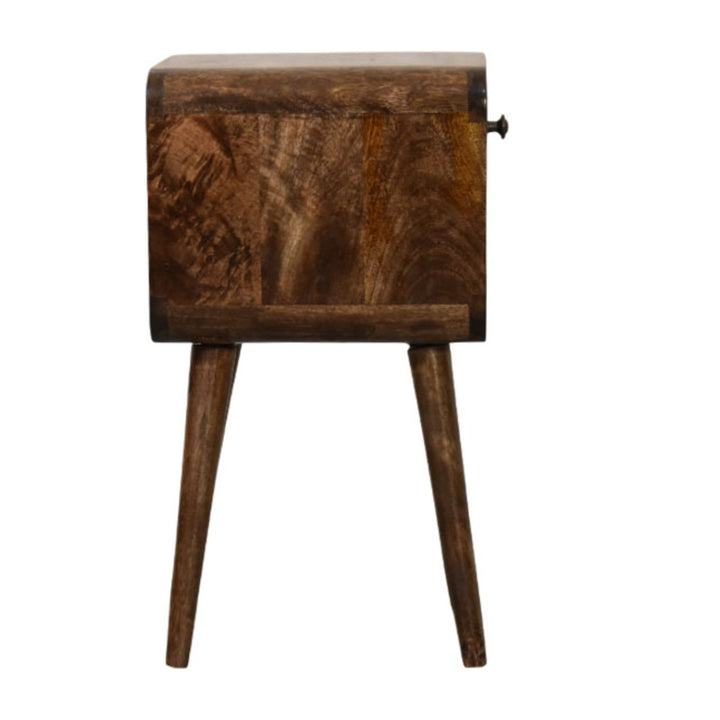 Rounded Open Shelf Bedside