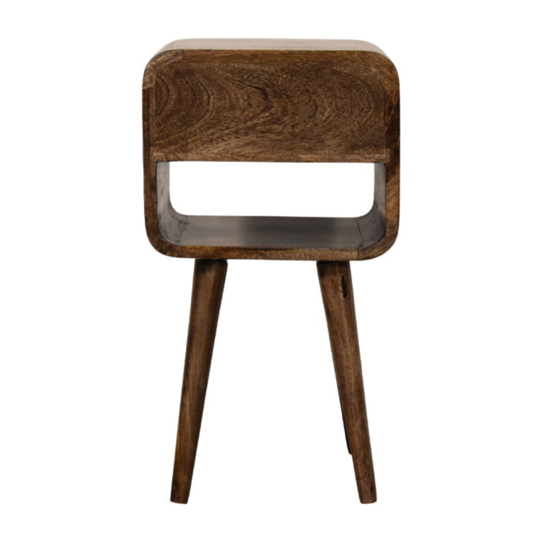 Rounded Open Shelf Bedside