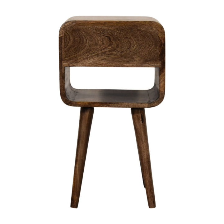 Rounded Open Shelf Bedside