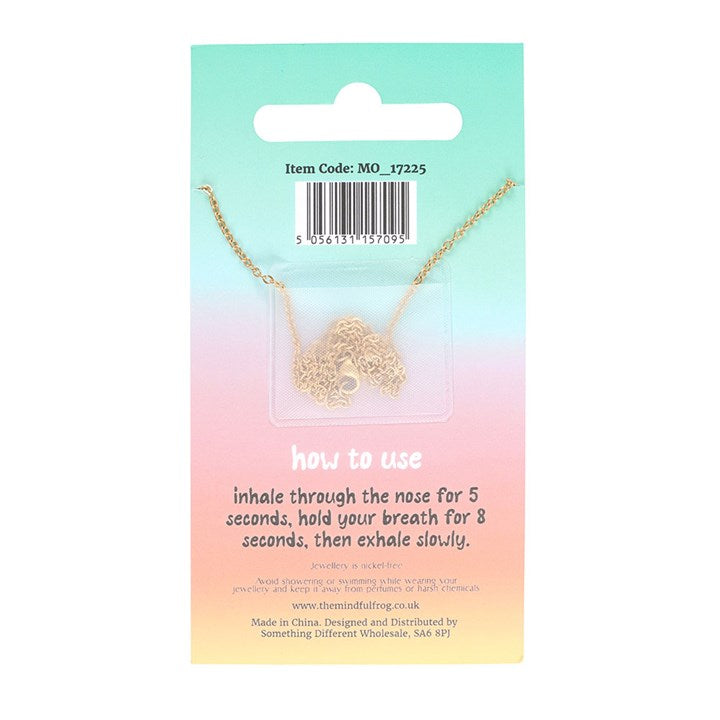 *Gold Tone Anti-Anxiety Breathing Metal Necklace (20/40)