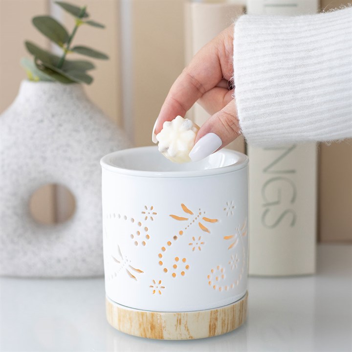 *Matte Dragonfly Ceramic Oil Burner (24/48)