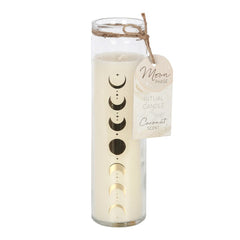 *Coconut Moon Phase Candle in Glass Tube (4/20)