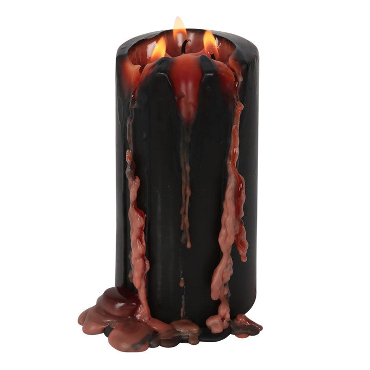 *Large Vampire Blood Wax Pillar Unscented Candle (4/16)