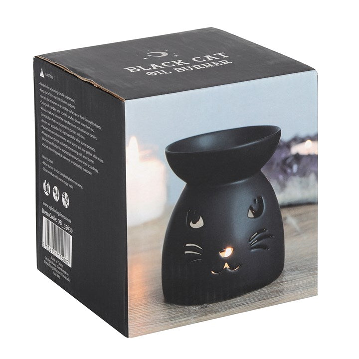 Black Cat Cut Out Oil Burner and Wax Warmer
