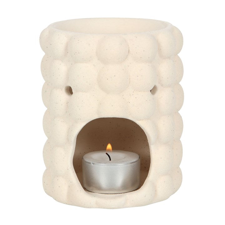 *Cream Speckle Bubble Ceramic Oil Burner (4/16)