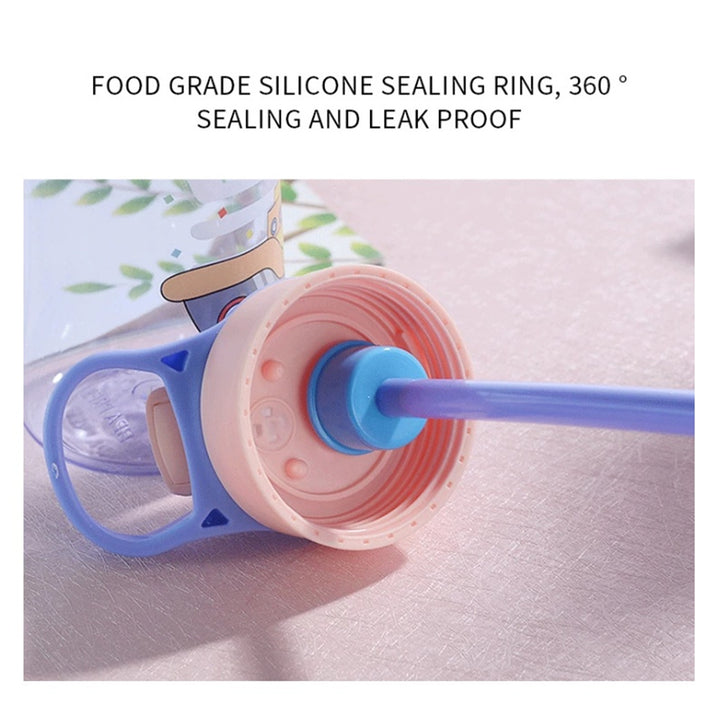 Creative Cartoon Kids Sippy Cup - Spill Proof Water Bottle with Straw