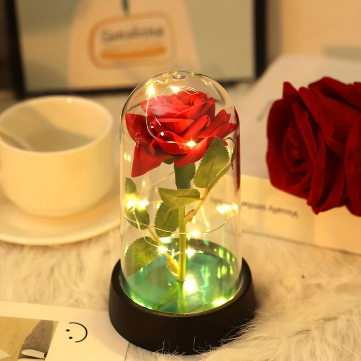 Eternal Rose LED Light Flower - Perfect Gift for Valentine's Day & Home Decor, image 7