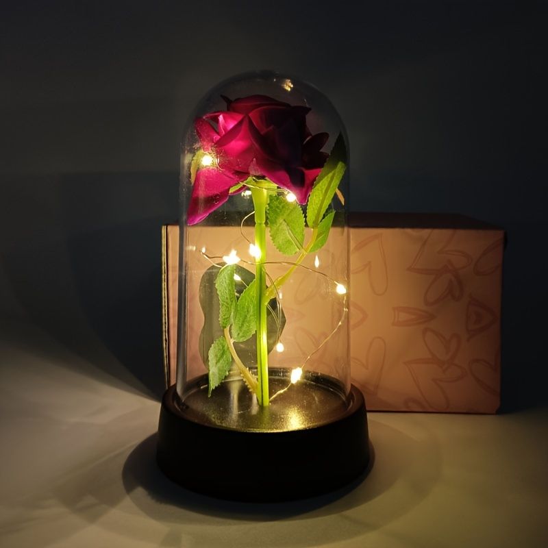 Eternal Rose LED Light Flower - Perfect Gift for Valentine's Day & Home Decor, image 8