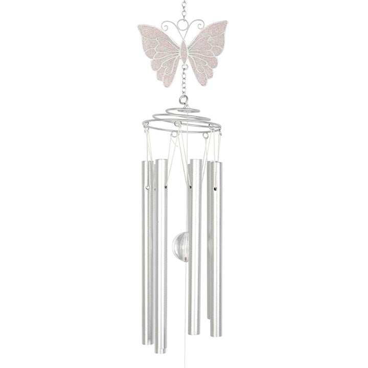 White Butterfly Windchime