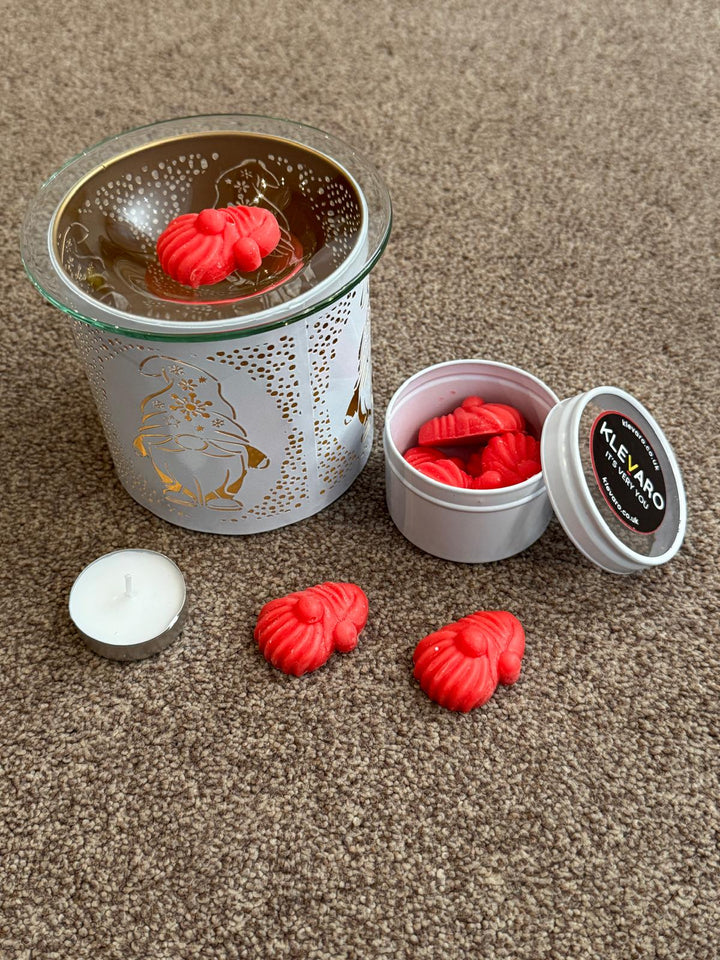 Gonk Wax Melter 10.5cm – Cosy Tealight Burner Bundle with Gonk Wax Melts & Candle