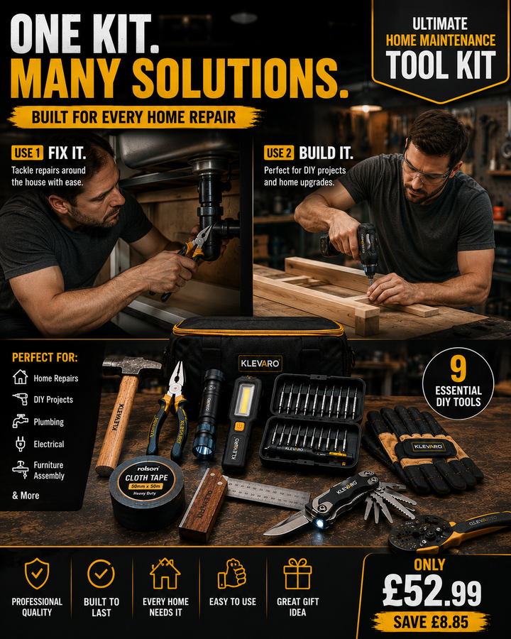 Ultimate Home Maintenance Tool Kit – 9 Essential DIY Tools
