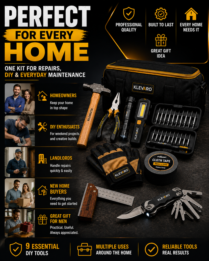 Ultimate Home Maintenance Tool Kit – 9 Essential DIY Tools