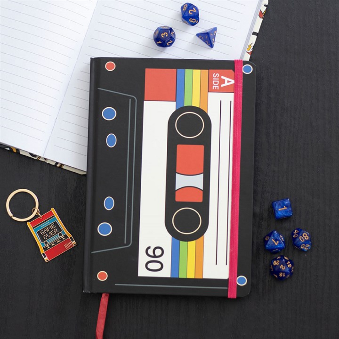 Retro Cassette Tape A5 Notebook