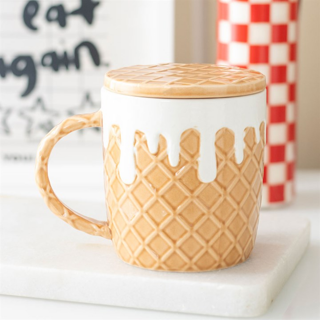 Waffle Mug and Coaster Set