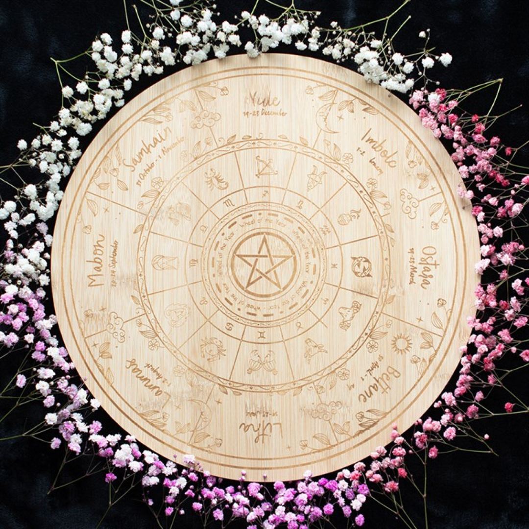 Wheel of the Year Serving Board