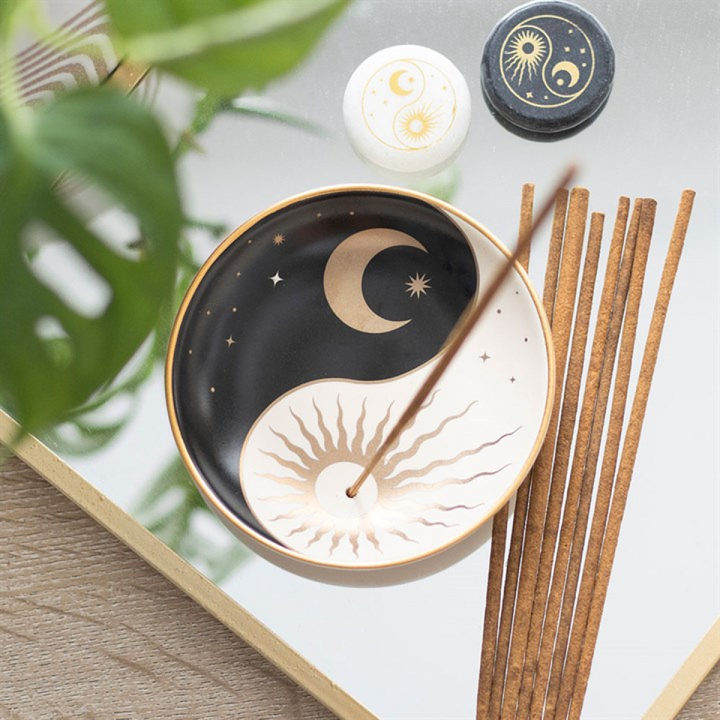 *Yin Yang Ceramic Incense Holder (12/24)