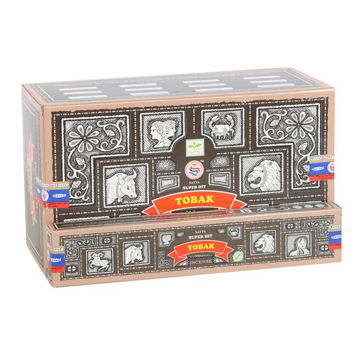 Set of 12 Satya Superhit Tobak Incense 15g (12/50)