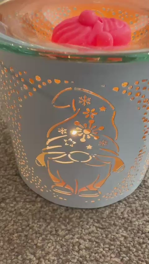 Gonk Wax Melter 10.5cm – Cosy Tealight Burner Bundle with Gonk Wax Melts & Candle