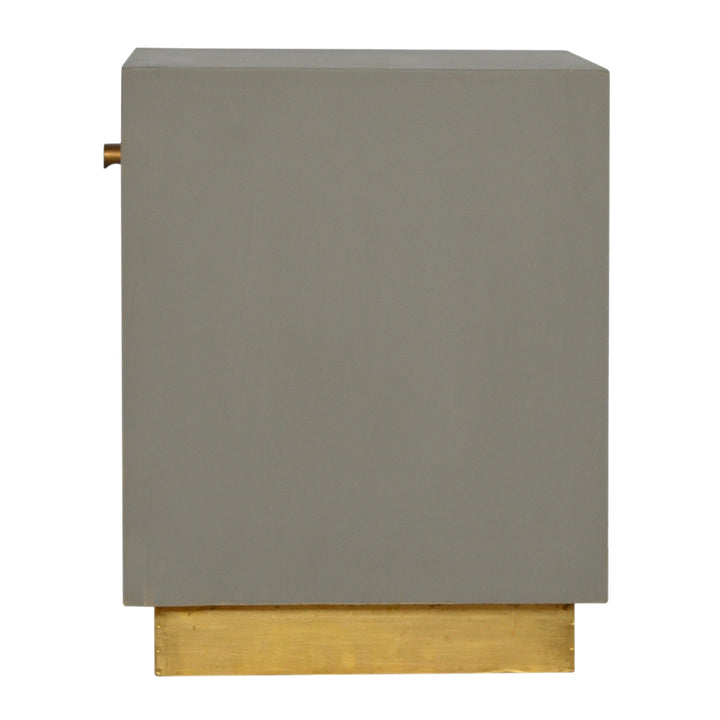 Cement Bedside with Open Slot