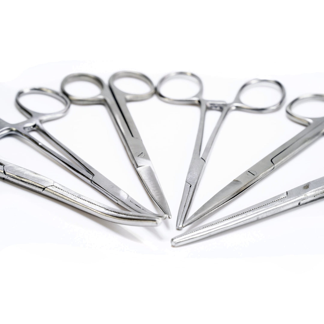 200mm Straight & Curved Forceps by Rolson Tools