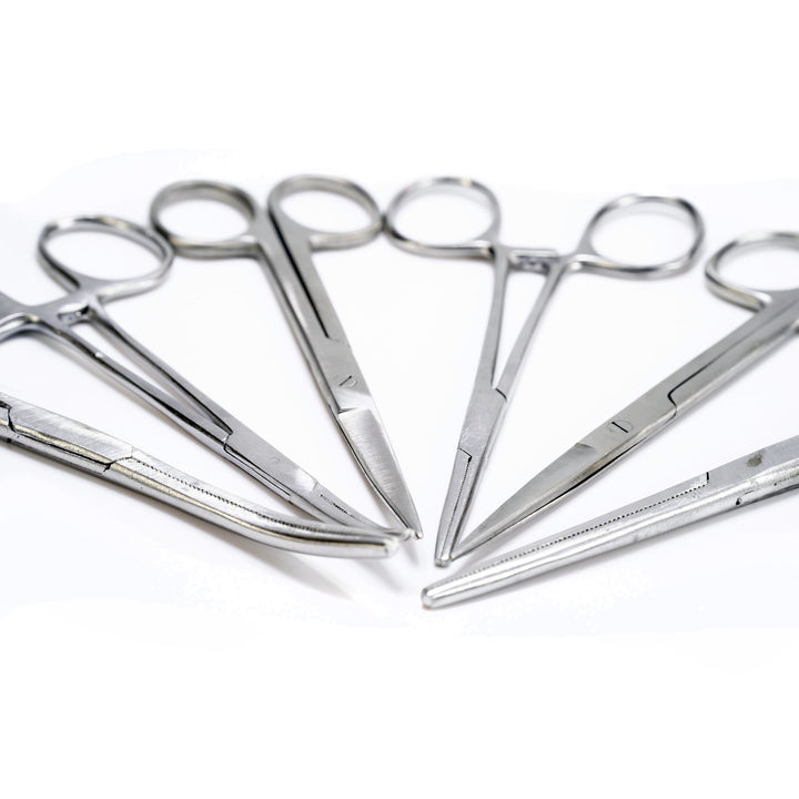 200mm Straight & Curved Forceps by Rolson Tools