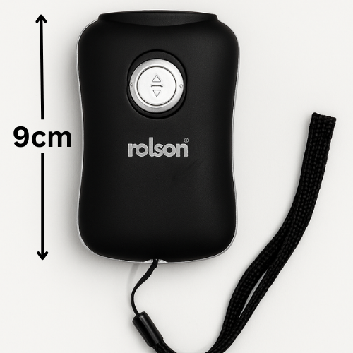 3 LED Dyno Wind-Up Torch by Rolson (61703) - Battery-Free Hand Crank Flashlight for Camping, Car & Emergency Use